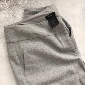 Ann Taylor set of grey tweed and black trousers